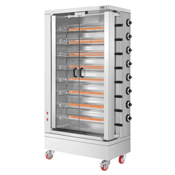 Plynový gril na kuřata ECO - 51,73 kW - s 8 špízy pro 48 kuřat - Image 2