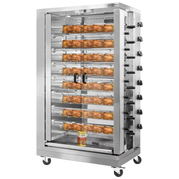 Plynový gril na kuřata ECO s 15 rožněmi pro 90 kuřat - 1098 x 660 x 1920 mm - Image 2