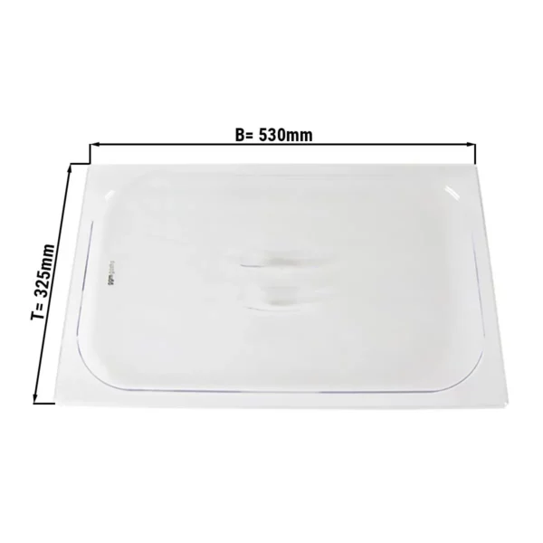 Polykarbonátové víko GN 1/1 - čiré - Image 2