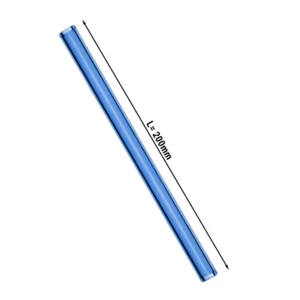 (50 kusů) skleněné brčka na pití - rovné - 200mm - modré - vč.