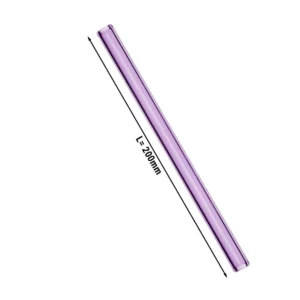 (50 kusů) skleněné brčka na pití - rovné - 200mm - růžové - vrat