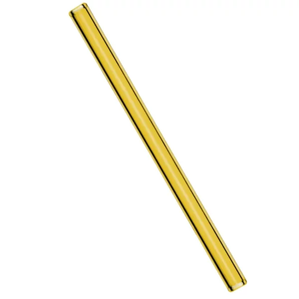 (50 kusů) skleněné brčka na pití - rovné - 200mm - žluté - vrat - Image 4