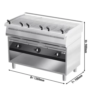 Plynový vodní gril - 33 kW