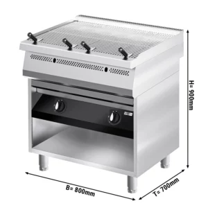 Plynový vodní gril - 22 kW