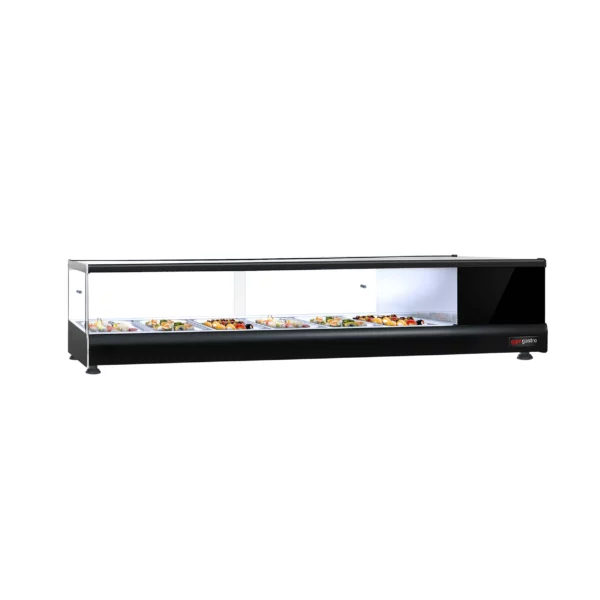 Chladící vitrína PREMIUM - pro 6x GN 1/3 nádoby - černá - Image 11