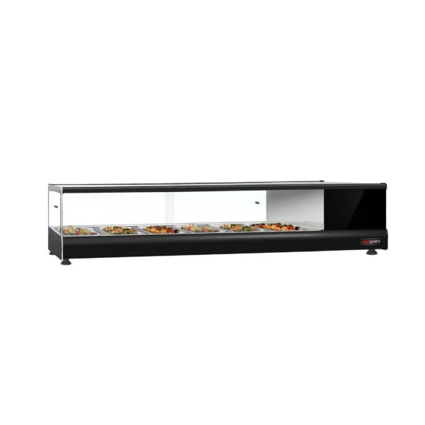 Chladící vitrína PREMIUM - pro 8x 1/3 GN nádoby - černá - Image 10