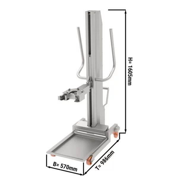 Kebabový výtah pro kebabové roboty - Max. nosnost: 350 kg