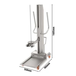Zvedák na kebab na špízy 15x15 mm - Max. nosnost: 350 kg
