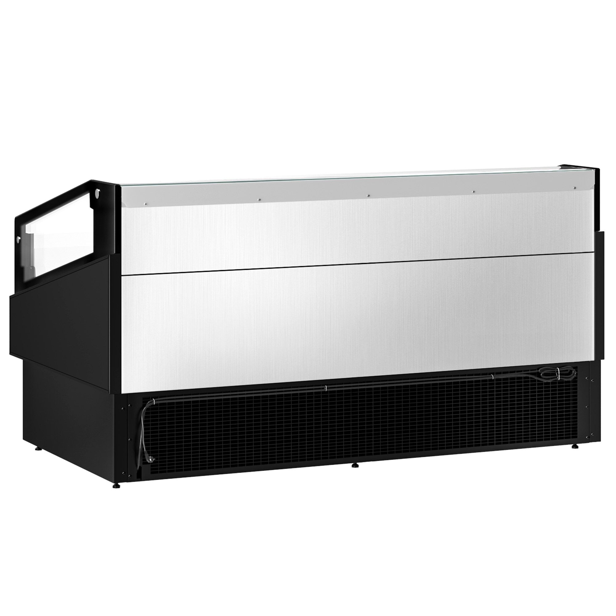Chladící pult / chladící ostrůvek - 2600mm - dřevěné čelo - Obrázek 5