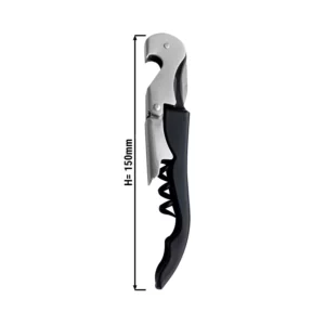 (6 Dílny) Číšnický nůž - Bar Professional - 12 cm - černý