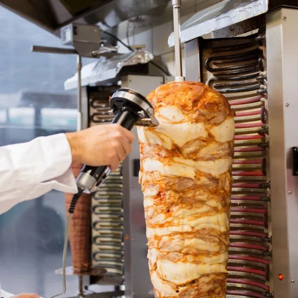 Kulatý vykrajovací nůž se zoubkovanou čepelí - Ø 80 mm pro vykrajovačku na kebab - Image 2