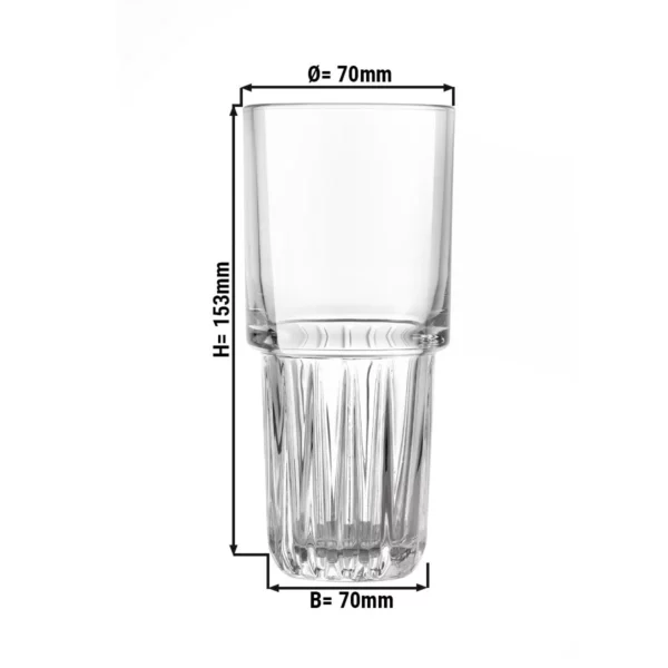 (12 kusů) sklenice na long drink - EVEREST - 296 ml - průhledná - Image 2