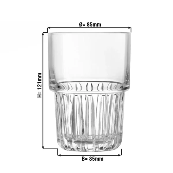 (12 kusů) sklenice na long drink - EVEREST - 414 ml - průhledná - Image 2