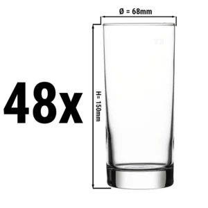 (48 kusů) sklenice na pivo - CHICAGO - 380 ml - kalibrovaná na 300 ml