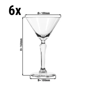 (6 kusů) Pohár na Martini - SPKSY - 190 ml - Transparent