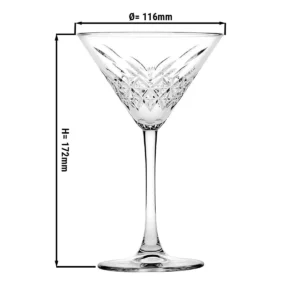 (12 kusů) Pohár na Martini - TIMELESS - 230 ml