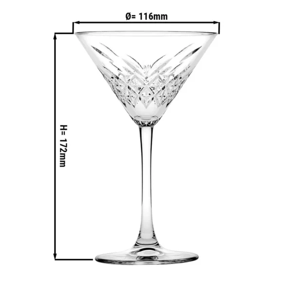 (12 kusů) Pohár na Martini - TIMELESS - 230 ml