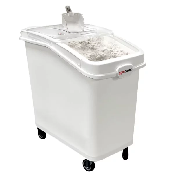 Vozík na mouku / vozík na přísady vyrobený z polypropylenu - 100 l - Image 3
