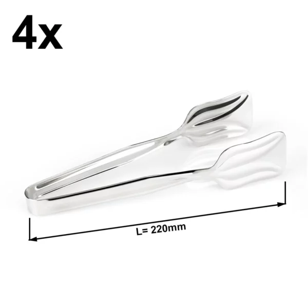 4dílný set - Kleště na salát - servírovací - délka: 21,5 cm - Image 2