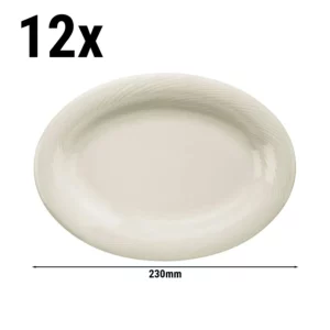 (12 kusů) SEMPER - Talíř/ Talíř oválný - Ø 23 cm