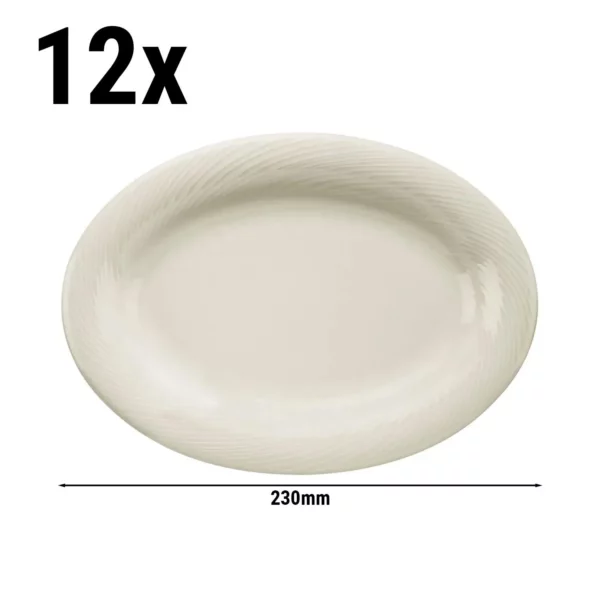 (12 kusů) SEMPER - Talíř/ Talíř oválný - Ø 23 cm