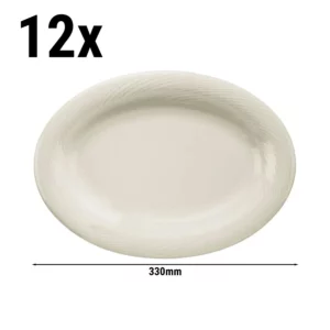 (12 kusů) SEMPER - Talíř oválný - Ø 33 cm
