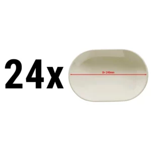 (24 kusů) TEOS - Talíř/ Talíř oválný - Ø 24 cm
