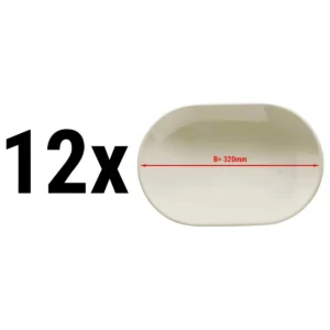 (12 kusů) TEOS - Talíř/ Talíř oválný - Ø 32 cm