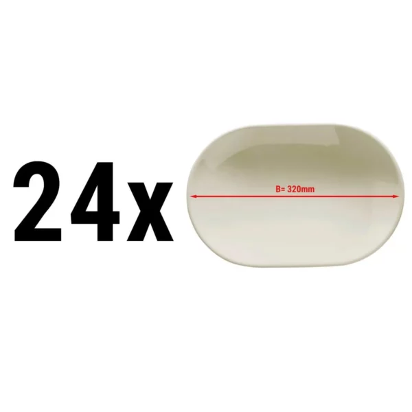 (24 kusů) TEOS - Talíř/ Talíř oválný - Ø 32 cm
