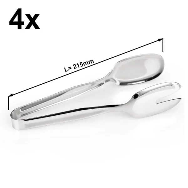 4dílný set - Kleště na pečivo - servírovací - délka: 22 cm - Image 2