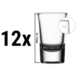 (12 kusů) panák - SPECIALS - 40 cc - kalibrováno na 20 cc