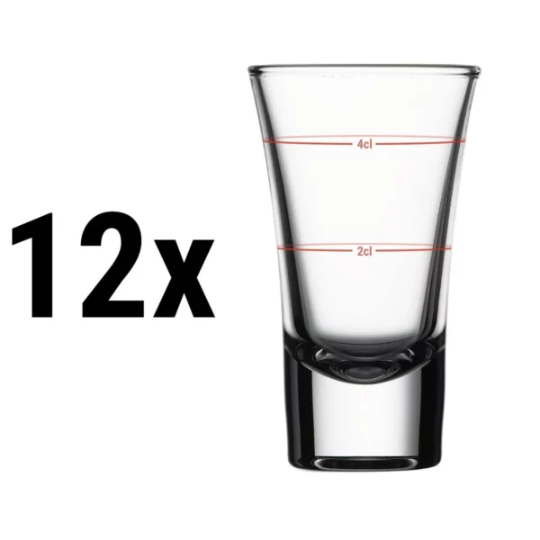 (12 kusů) sklenice na likér - SPECIALS - 60 ml - kalibrované na 20 ml a 40 ml - Image 2