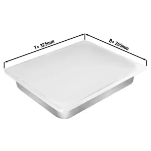 Silikonové víko pro 1/2 GN nádoby a zmrzlinové nádoby (325 x 265 mm)