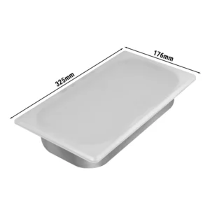 Silikonové víko pro 1/3 GN nádoby a zmrzlinové nádoby (176 x 325 mm)