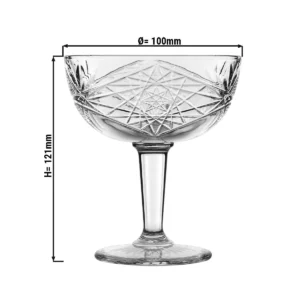 (12 kusů) miska na šampaňské - HOBSTAR - 250 ml - průhledná