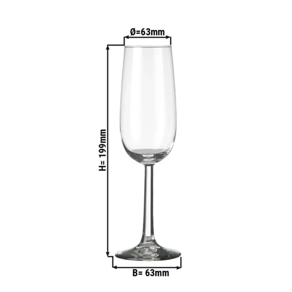 (12 kusů) sklenice na šampaňské - ESPRIT - 170 ml - průhledná - Image 2