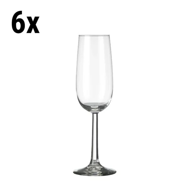 (6 kusů) sklenice na šampaňské - ESPRIT - 170 ml - průhledná