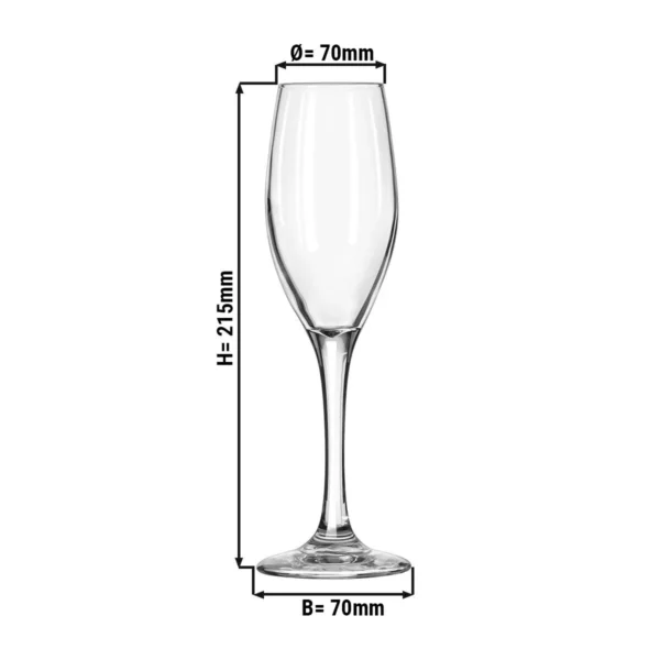 (12 kusů) sklenice na šampaňské - VNÍMÁNÍ - 170 ml - průhledný - Image 2