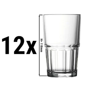 (12 kusů) sklenice na džus & long drink - CASABLANCA - 284 ml