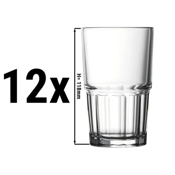 (12 kusů) sklenice na džus & long drink - CASABLANCA - 284 ml