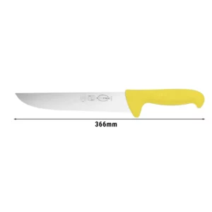 F. DICK blokový nůž 23 cm, žlutá rukojeť