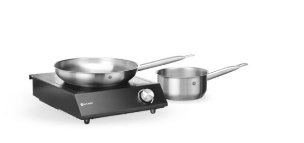 Sada: Indukční sporák 3500W + hrnec + pánev na smažení, HENDI, Černá, 220-240V/3500W, 320x395x(H)95mm - Image 6