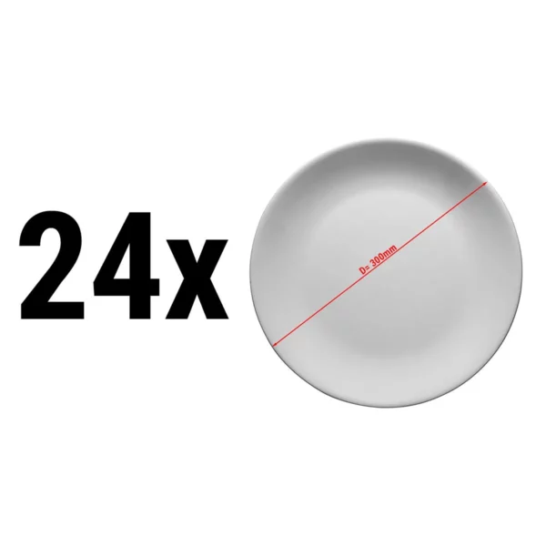 (24 kusů) ENTity - talíře ploché - talíře na pizzu - 30 cm - Image 4