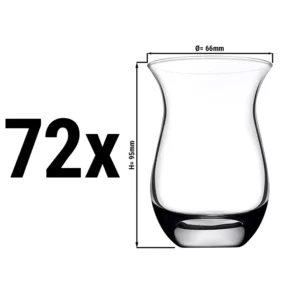 (72 kusů) čajová sklenička - AQUA - 160 ml