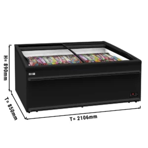 Mrazící ostrůvek - 2100mm - 483l - S LED osvětlením