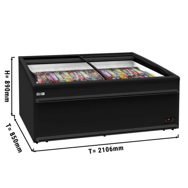Mrazící ostrůvek - 2100mm - 483l - S LED osvětlením