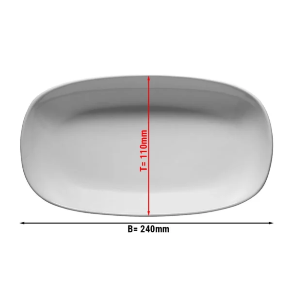 (12 kusů) ENTITY - talíř oválný - 24 cm - Image 4
