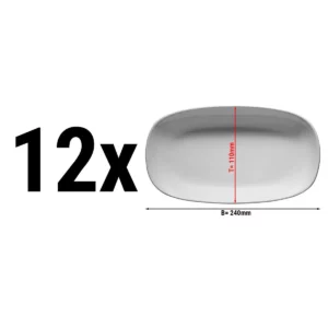 (12 kusů) ENTITY - talíř oválný - 24 cm
