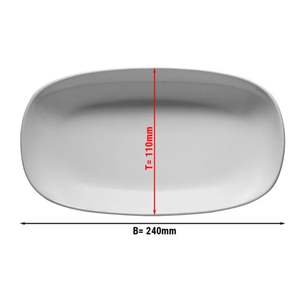 (6 kusů) ENTITY - Oválný talíř - 24 cm - Image 4