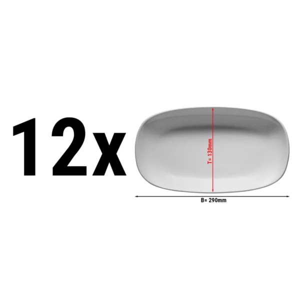 (12 kusů) ENTity - Talíř oválný - 29 cm